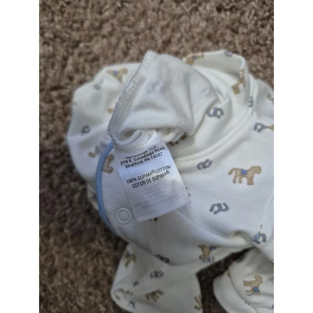 Hartstrings sleeper supima cotton size 3-6 months